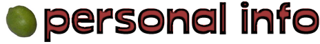 personal information banner